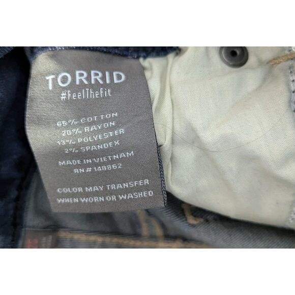 Torrid Denim Jeans Size 22S Short 3 Button Closure Stretch High Rise Jeggings - Picture 8 of 9